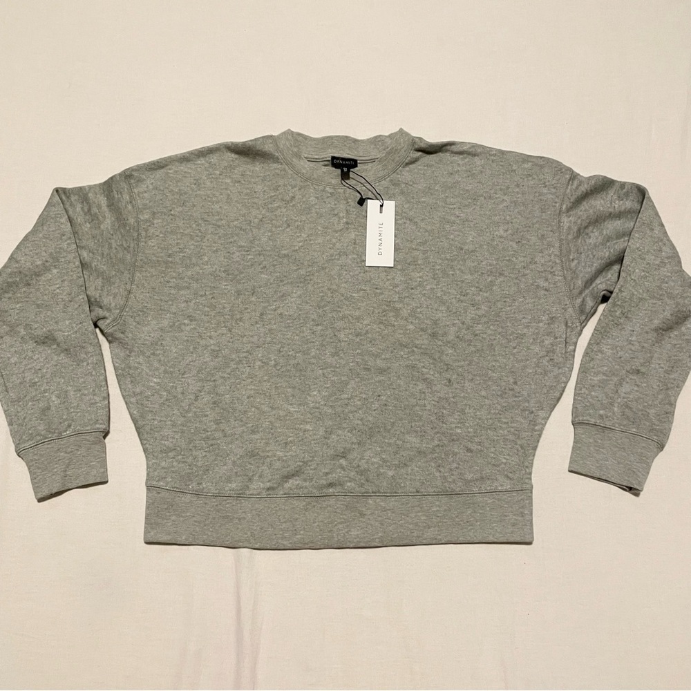 Dynamite Grey Crewneck Sweatshirt Women’s Size Large